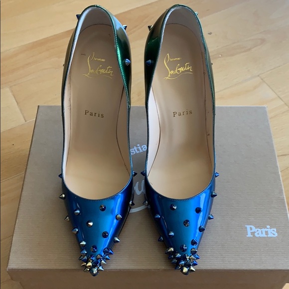 Christian Louboutin Degraspike scarabe size 38.5 - Picture 1 of 5